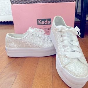Keds for Kate Spade Glitter Triple Decker Lace-Up